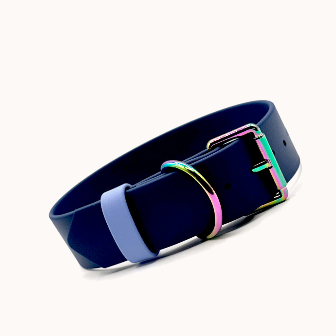 Collier ajustable DUO Marine/Pervenche