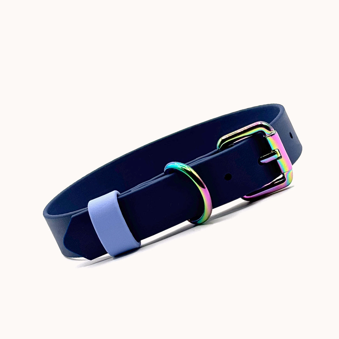 Collier ajustable DUO Marine/Pervenche