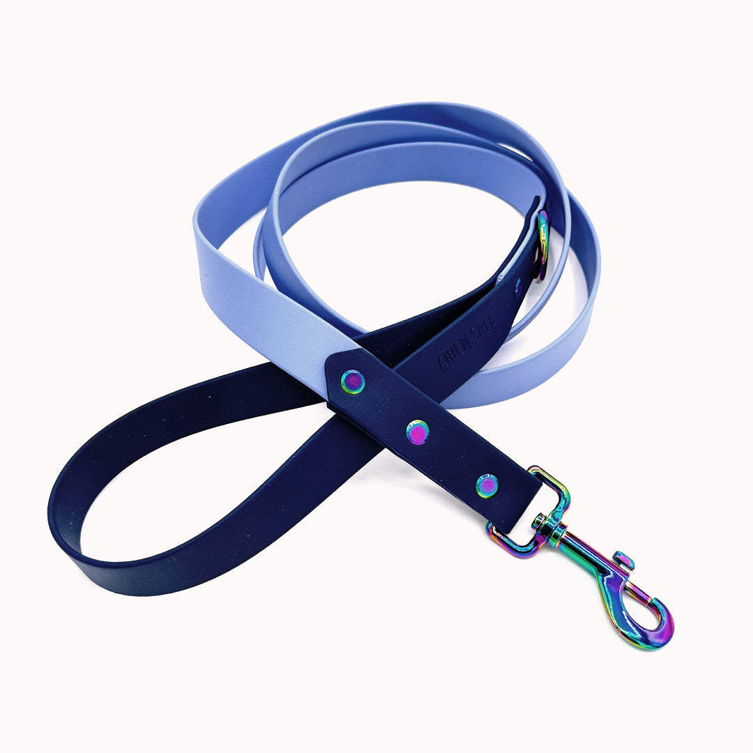 Laisse DUO Marine/Pervenche