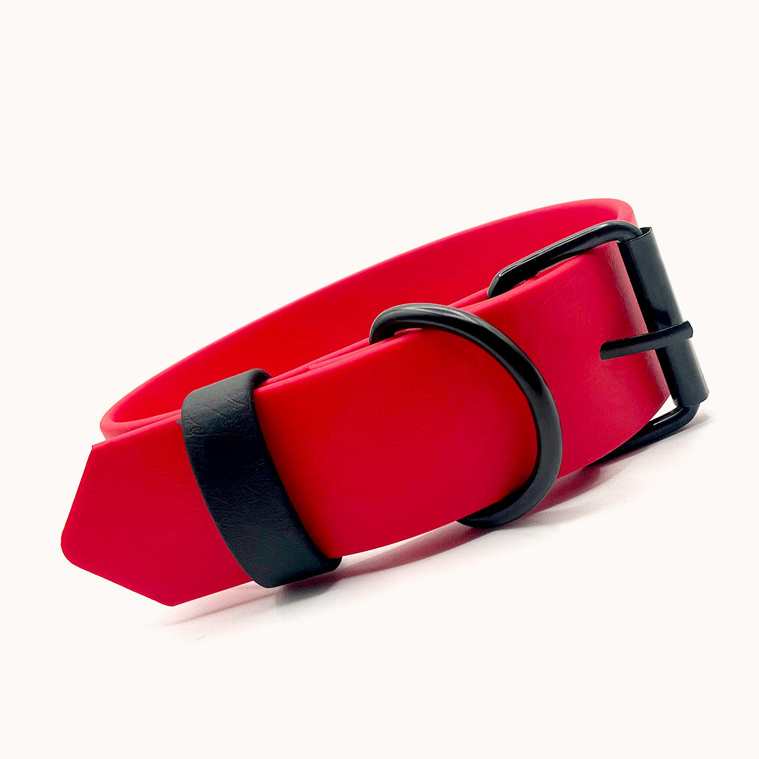 Collier ajustable 1 1/2 pouce (37 mm) - Rouge