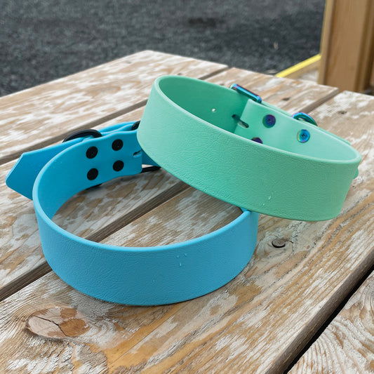 Adjustable collar 1 1/2 inch Seafoam or Polar blue (38mm)